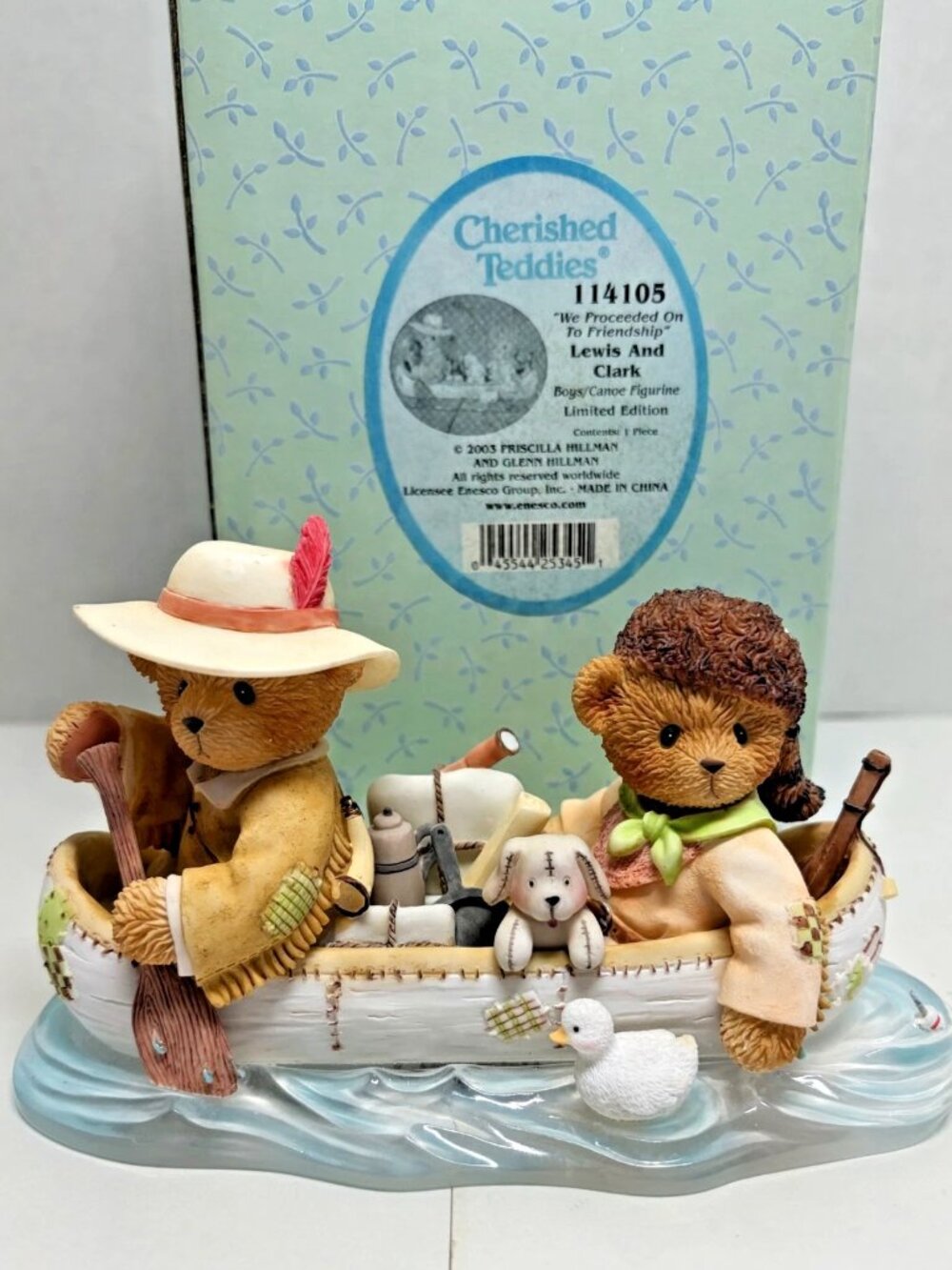 Cherished Teddies:"Amer. History" Lewis And Clark"We Proceeded On To Friendship"
